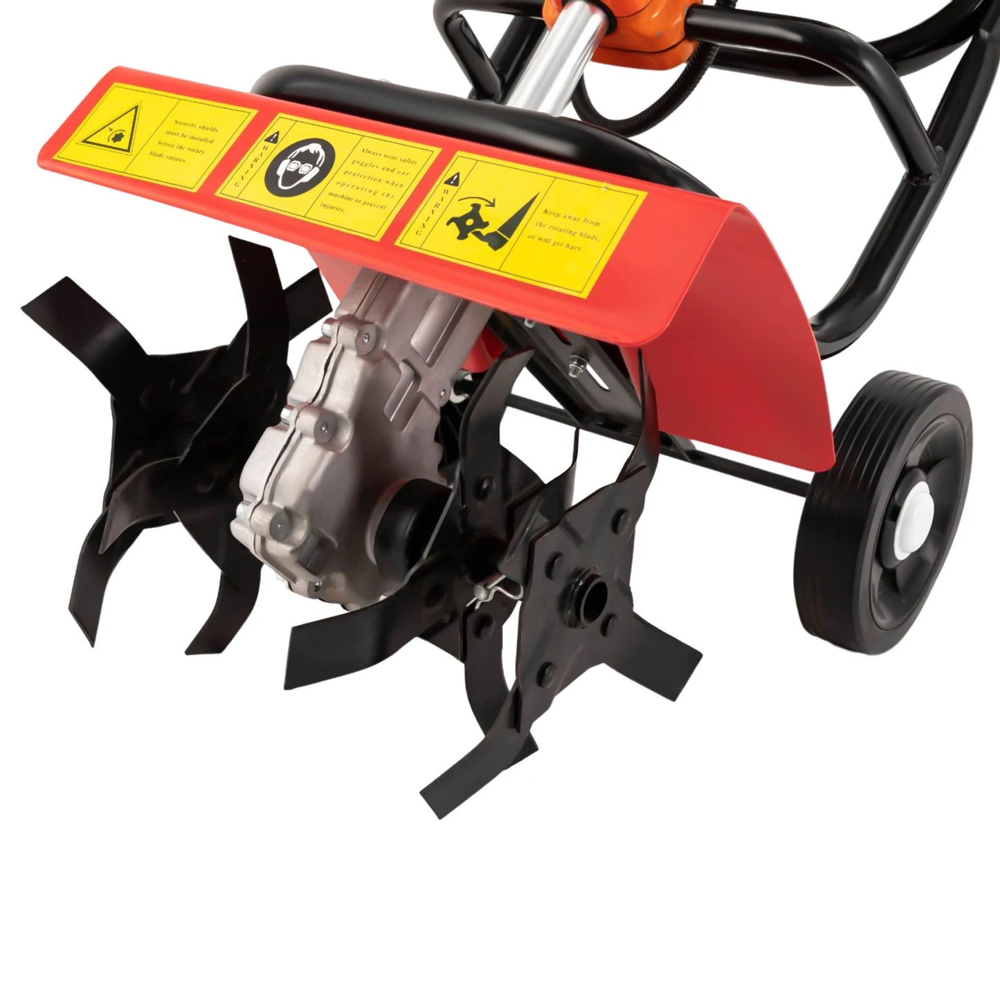 CNCEST 1.9kW Gas Powered Garden Tiller Rototiller for Soil