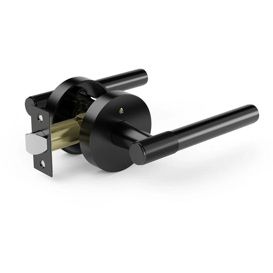 Viladepot Privacy Door Lever Knurled Round Base Interior Lock