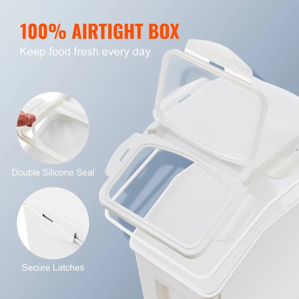 XMSJ Airtight Pet Food Storage Container Set 2 Pack