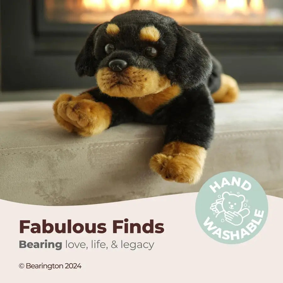 Rottweiler Stuffed Animal Plush Toy UltraSoft Fur Huggable