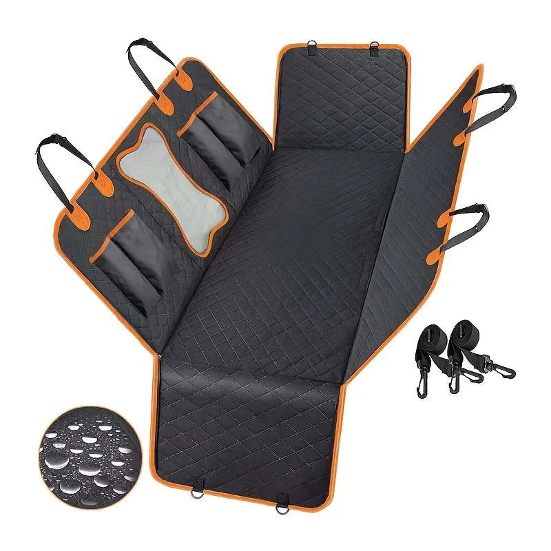 NONECN 600D Waterproof Dog Car Seat Cover Hammock for Cars