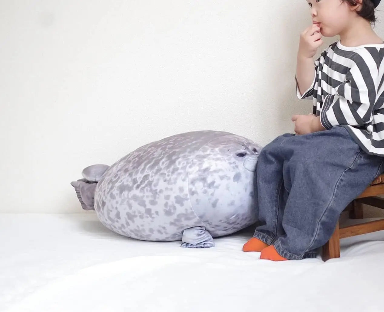 Seal Plush Pillow Soft Stuffed Animal Toy for Kids