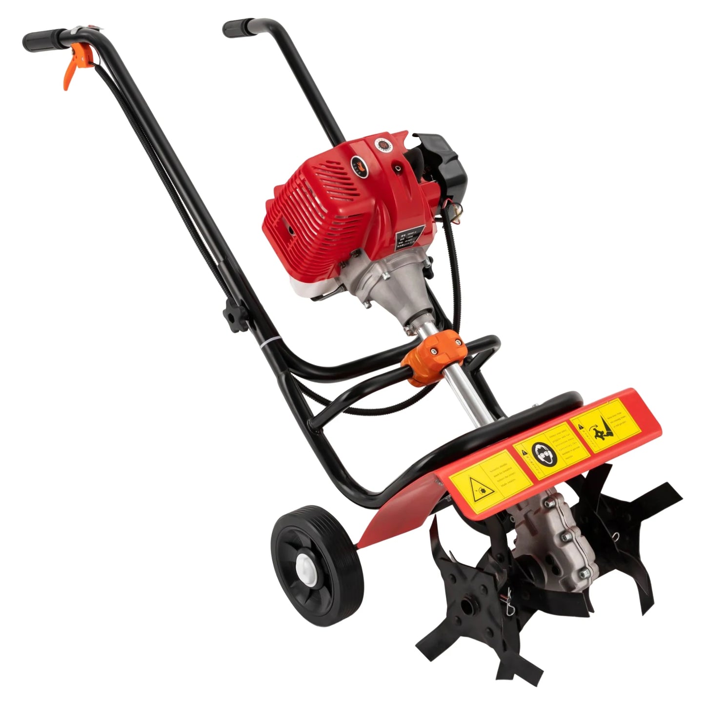 CNCEST 1.9kW Gas Powered Garden Tiller Rototiller for Soil