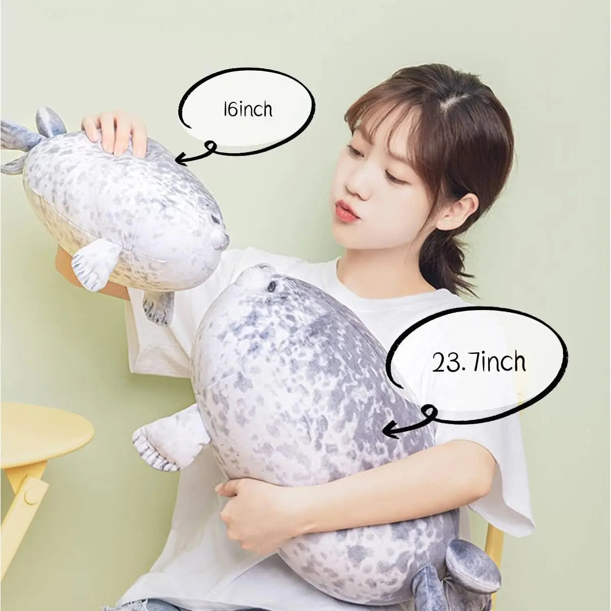 Seal Plush Pillow Soft Stuffed Animal Toy for Kids